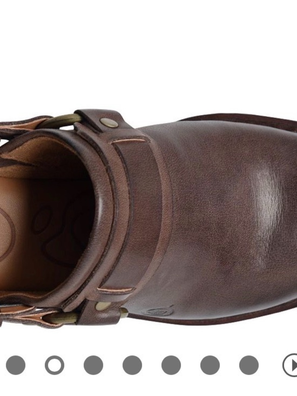 NWT Born Brown Leather Slingback Clog with Brass Ring Size 8 - Picture 6 of 14